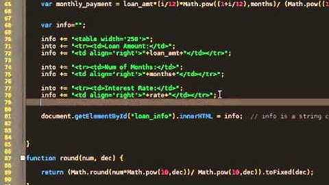 Javascript Loan Calculator - Part 6 - Displaying Loan Info