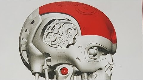 Build the T-800 Part 21 - Assembling the right shoulder joint and connecting the skull