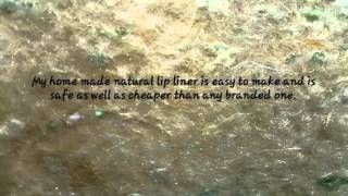 DIY;NATURAL EYELINER