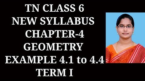 6th Maths T-1 Ch-4 Geometry |Example 4.1 to 4.4 | Samacheer One plus One channel