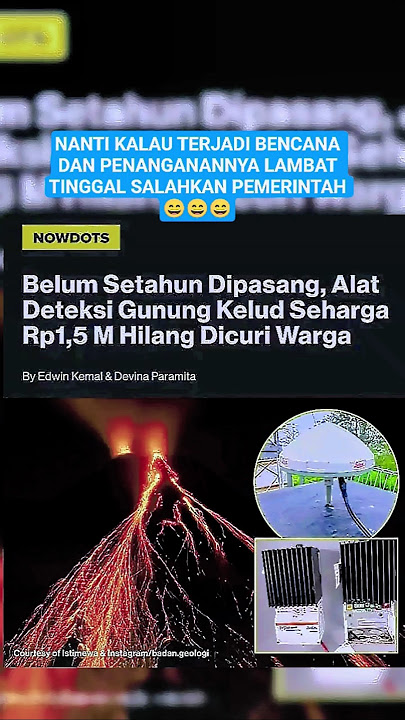 Benarkah Ini Ulah Warga Gunung Kelud?