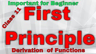 How to do Calculus | First Principle | Delta method | Abnitio Method | differentiation