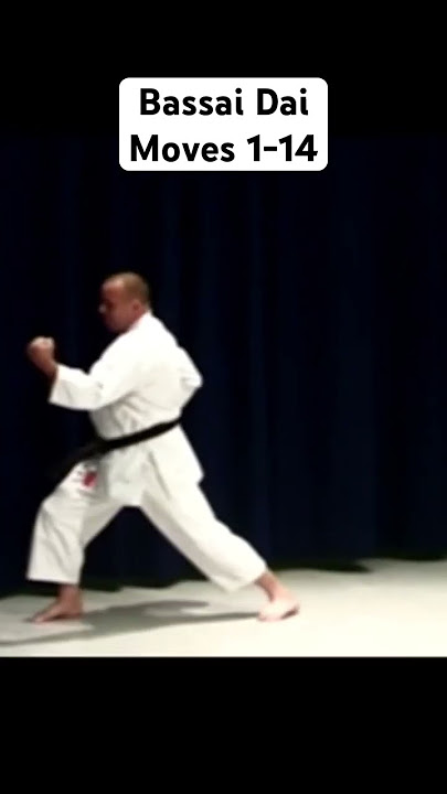 Bassai Dai moves 1 to 14. Shotokan karate kata. #karate #shotokan #bassaidai