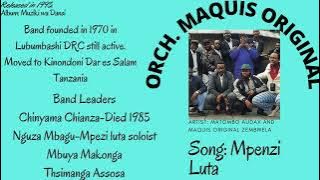 Orchestra Maquis Original-Mpenzi Luta