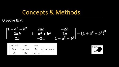 det (1+a^2-b^2 2ab 2b , , 2ab 1-a^2+b^2 2a , 2b 2a 1-a^2-b^2 )=(1+a^2+b^2)^3