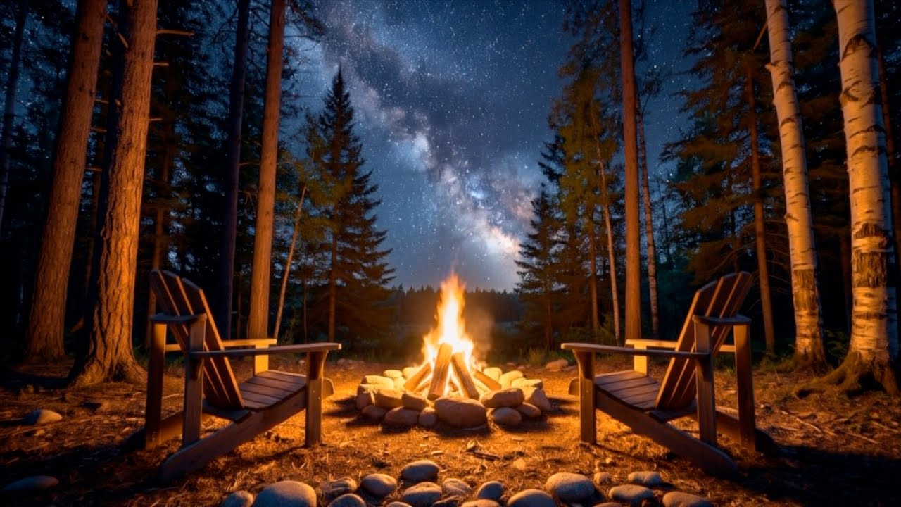 Campfire Focus 🔥 Relaxing Background Music for Studying, Reading & Deep Concentration
