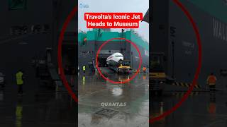 Travolta's Iconic 707 Heads to Museum. #aviation #shorts