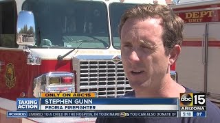 Injured firefighter talks about dramatic rescue Profile