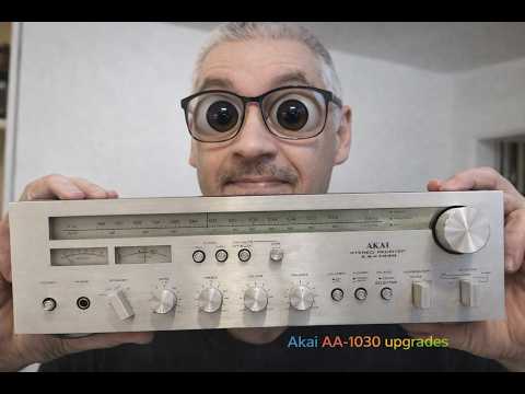 Akai AA-1030 receiver(more caps + rectifiers. binding post plate).#audio #akai #repair #receivers