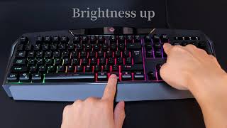 MeeTion Backlit Rainbow Gaming Keyboard and Mouse Combo C510