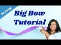 Easy bow tutorial  how to make a big bow  bow diy