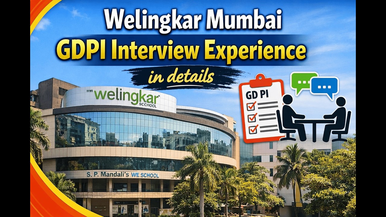 WeSchool Welingkar Mumbai  *offline* interview FULL experience 2026