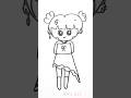 Draw a cute girl | draw Zoey from KPop Demon Hunters #draw,#kpopdemonhunters ,#shortvideo