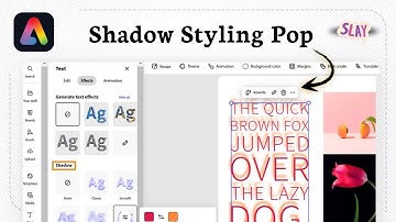 Een slagschaduw toevoegen aan tekst in Adobe Express