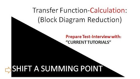 How to shift a summing point in GAIN cal.| how to shift a summing point in Block Diagram Reduction
