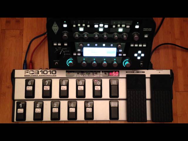 EurekaPROM-enabled FCB1010 with the Kemper Profiling Amp - YouTube 