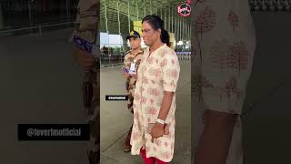 PT usha spotted at the airport ?, did u know she has won 4 Asian gold medals and 7 silver medals ?