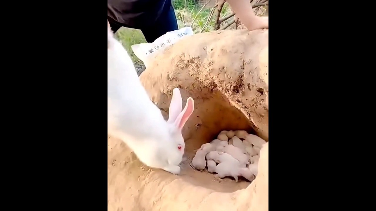 Mother Rabbit and baby😘