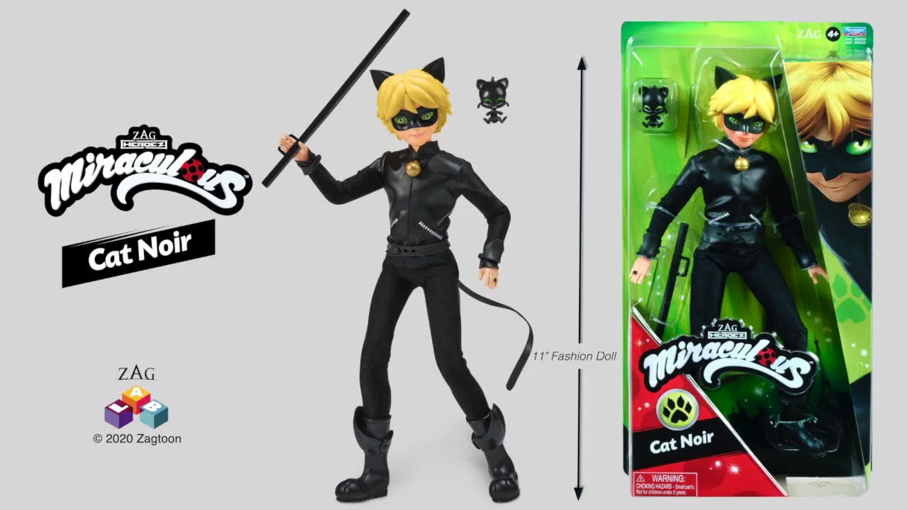  Miraculous Ladybug & Cat Noir Movie Exclusive 11 Cat Noir  Action Doll : Toys & Games