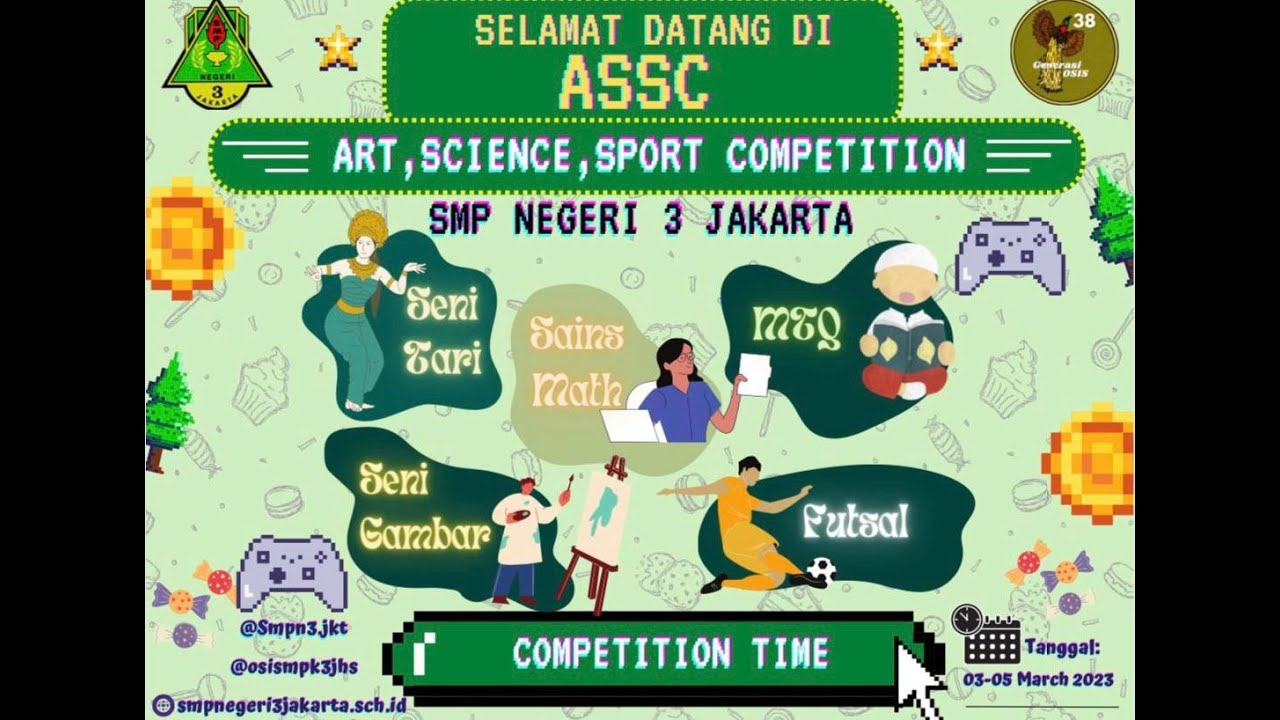 Art, Science, Sport Competition (ASSC) 2023 SMP Negeri 3 Jakarta - YouTube
