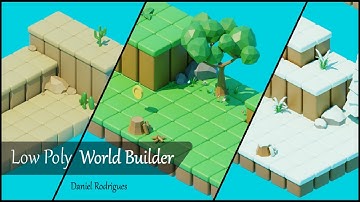 Stylized Low Poly Cube World Building Pack