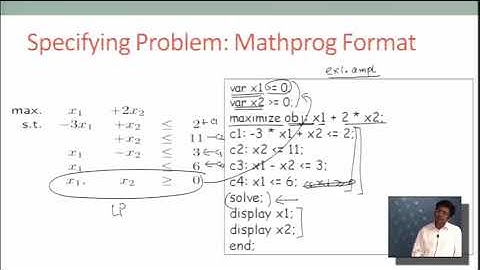 4   5   Tutorial  Solving LPs with GNU LP Kit GLPK 8 minutes
