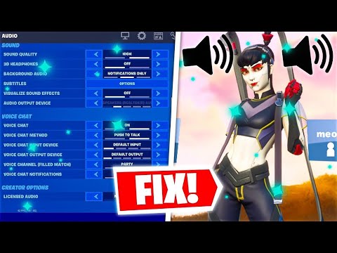 HOW TO FIX VOICE CHAT Not Working on Fortnite XBOX/PS4/PS5/PC/SWITCH!  (Season 2) 