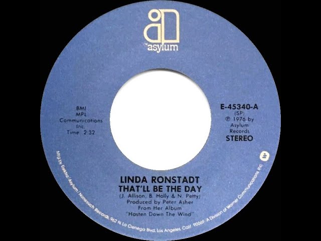 Linda Ronstadt – That'll Be The Day / Try Me Again