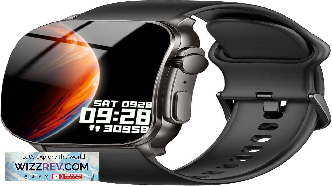 Smart Watch for Men Women 2.01" AMOLED Curved Display Smart Watch Bluetooth