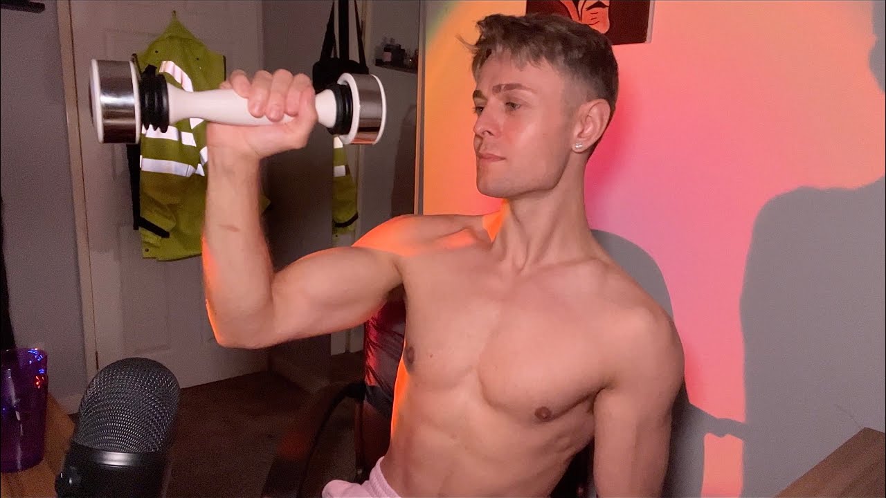 ASMR Relaxing Shake Weight Workout