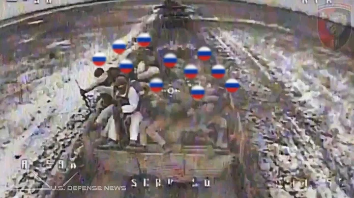 Horrifying Moments! How Ukrainian Drones Destroy Russian Troops on Top of Tanks Near Avdiivka - DayDayNews