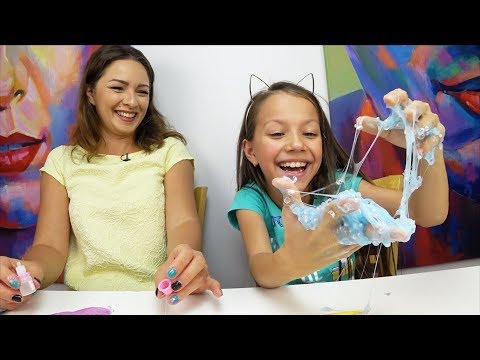 Битва СЛАЙМОВ ЧЕЛЛЕНДЖ Вика против Мамы Slime Challenge / Вики Шоу