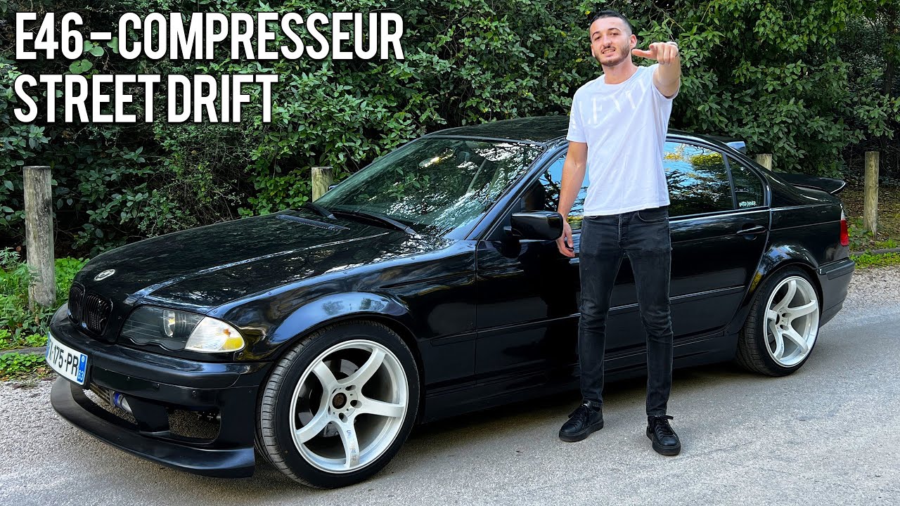 UNE E46 COMPRESSEUR PREPA STREET DRIFT IL DRIFT DE PARTOUT SUR ROUTE OUVERTE  