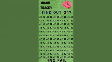 Find The Number 24 🧠 | Brain Teaser | General Knowledge #quiz #brainteasers #challenge