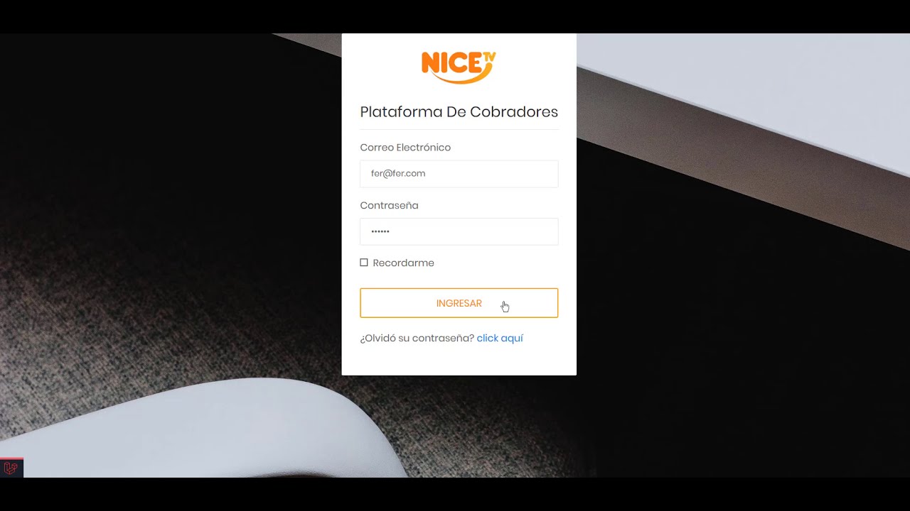 Nicetv - Tutorial de la plataforma de cobradores