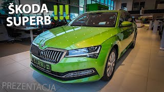 2024 Skoda Superb 3 Kombi w kolorze specjalnym Zielony Maj