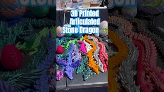 3D PRINTED ARTICULATED STONE DRAGON 🐉 #dragon #3dprint #toy #cool3dprints #articulateddragon