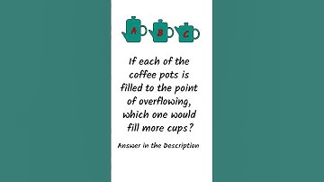 Logic Puzzles  - Coffee Pots