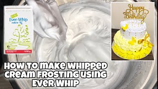 HOW TO MAKE WHIPPED CREAM FROSTING USING EVER WHIP | HAND MIXER ONLY