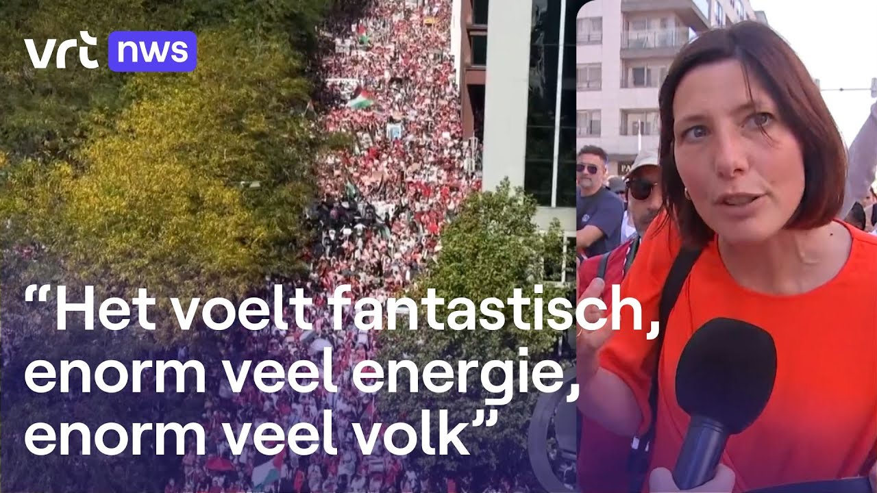 Tweede Gazabetoging lokt opnieuw mensenmassa naar Brussel