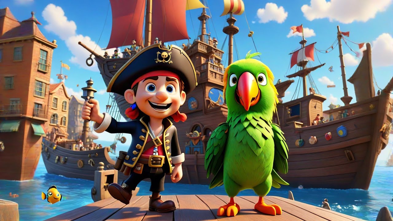 Seven Toy Pirates Sing Ahoy! | Fun Pirate Song for Kids | Nursery