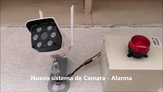 Cámara Alarma sirena 15W