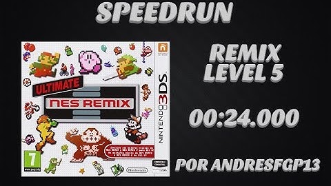 Ultimate Nes Remix 3ds Remix level 5 Speedrun Tied World Record in 00:24.000 by andresfgp13