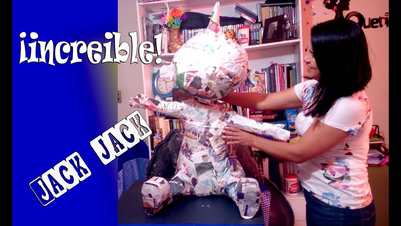 How to make Jack-Jack pinata, armado del cuerpo