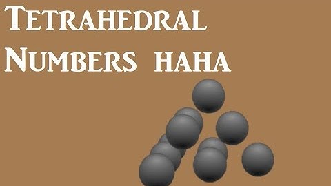 Horribly Animated Math #1: Deriving The Tetrahedral Number Formula