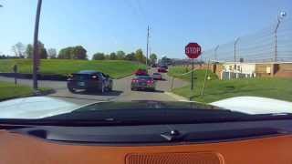 Corvettes Drive Around IMS