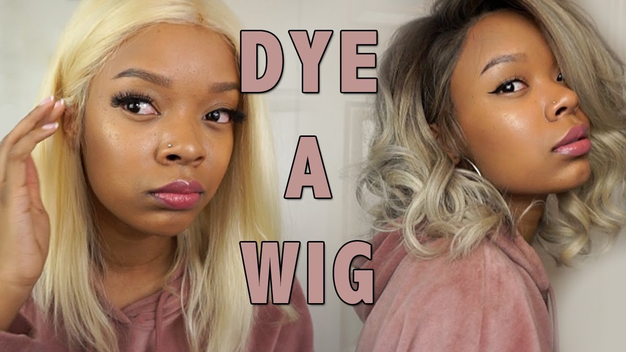 Dye Dark Roots Ombre On Platinum Blonde Wig Beginners Tutorial