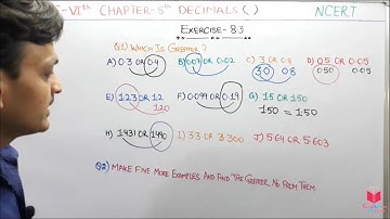 Q1 & 2) Ex- 8.3 Class 6 Maths Chapter 8 Decimals | Maths Class 6 CBSE NCERT In Hind By Deepak Garg