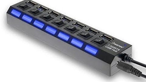 Review 7-Port High Speed USB 2.0 Hub W/ Individual Power Switches and LEDs