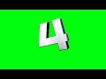 كروما خضراء عداد تنازلي من 1 10